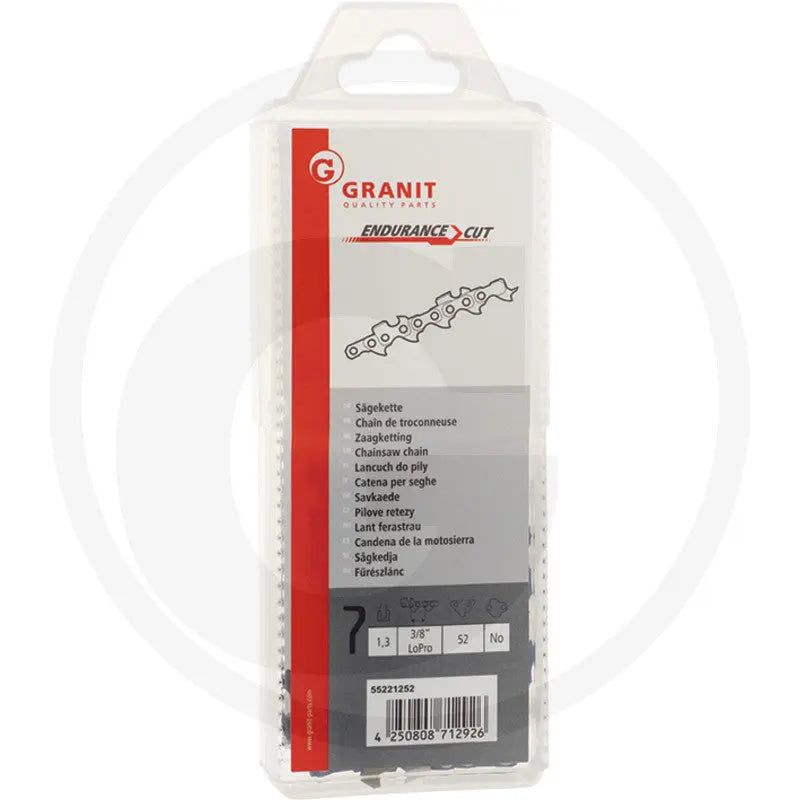 GRANIT Chaîne de tronçonneuse 3/8" Picot 1.3 52 maillons Breton Motoculture