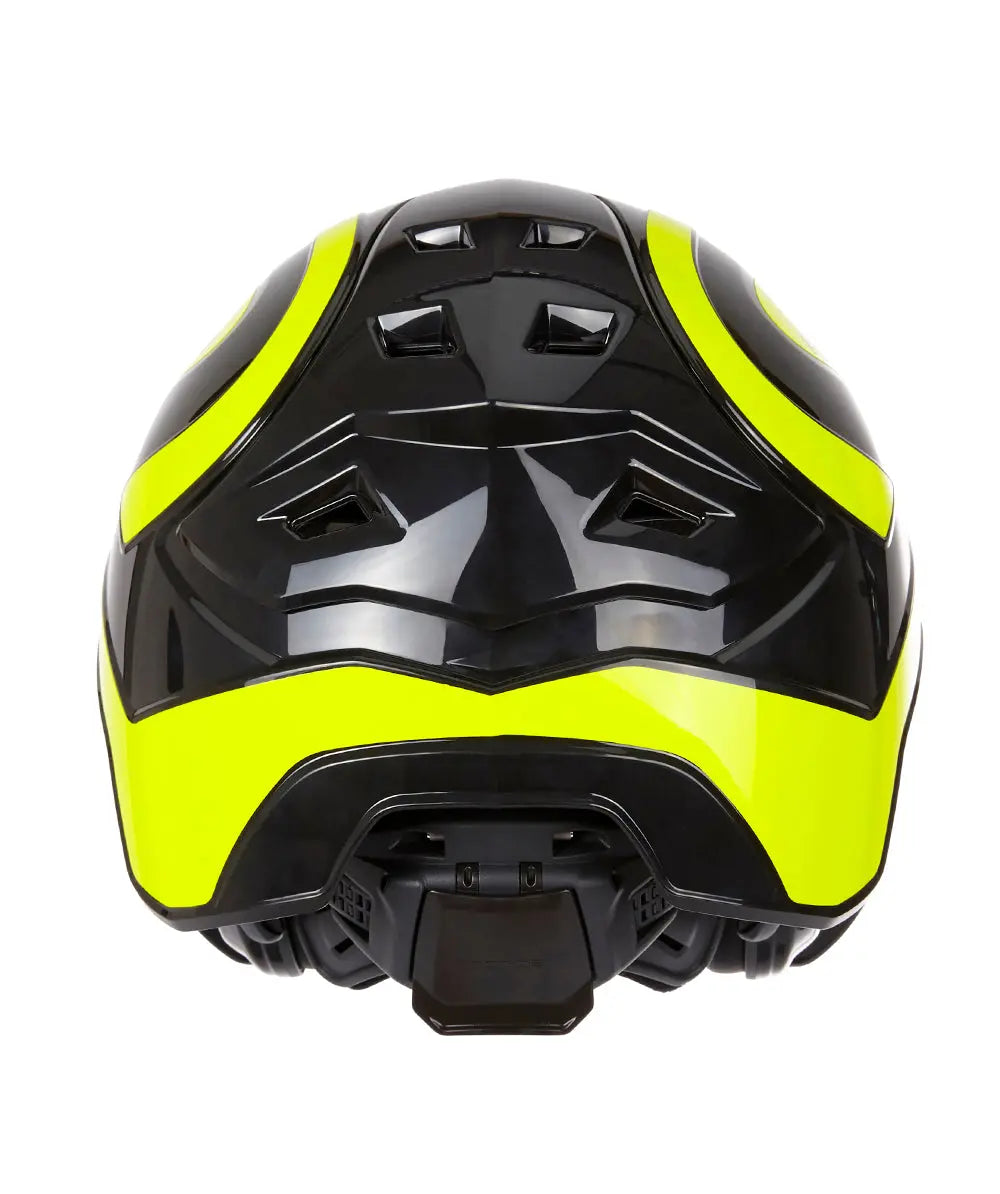 Casque forestier PROTOS intégral noir / jaune Breton Motoculture