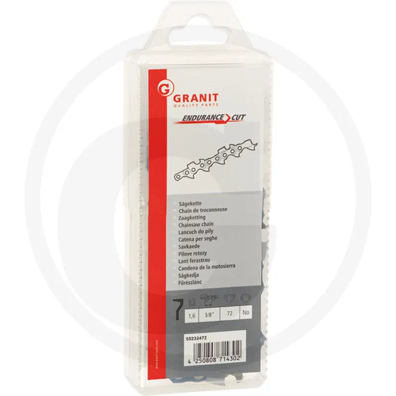 GRANIT Chaîne de tronçonneuse 3/8" 1.6 72 maillons Breton Motoculture