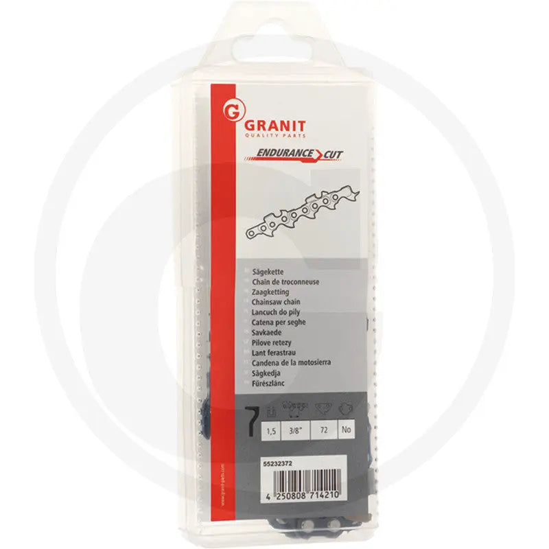 GRANIT Chaîne de tronçonneuse 3/8" 1.5 72 maillons Breton Motoculture