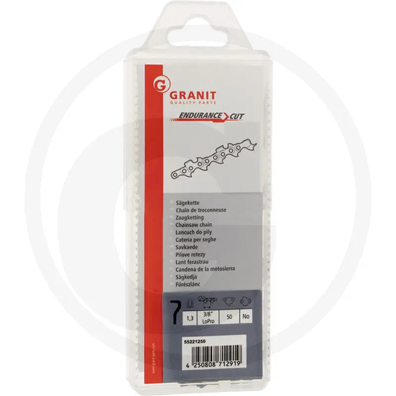 GRANIT Chaîne de tronçonneuse 3/8" picot 1.3 50 maillons Breton Motoculture
